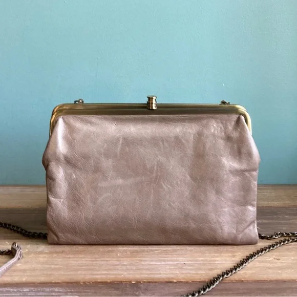 Hobo International Leather Leanne Kisslock Crossbody Bag - Picture 1 of 8